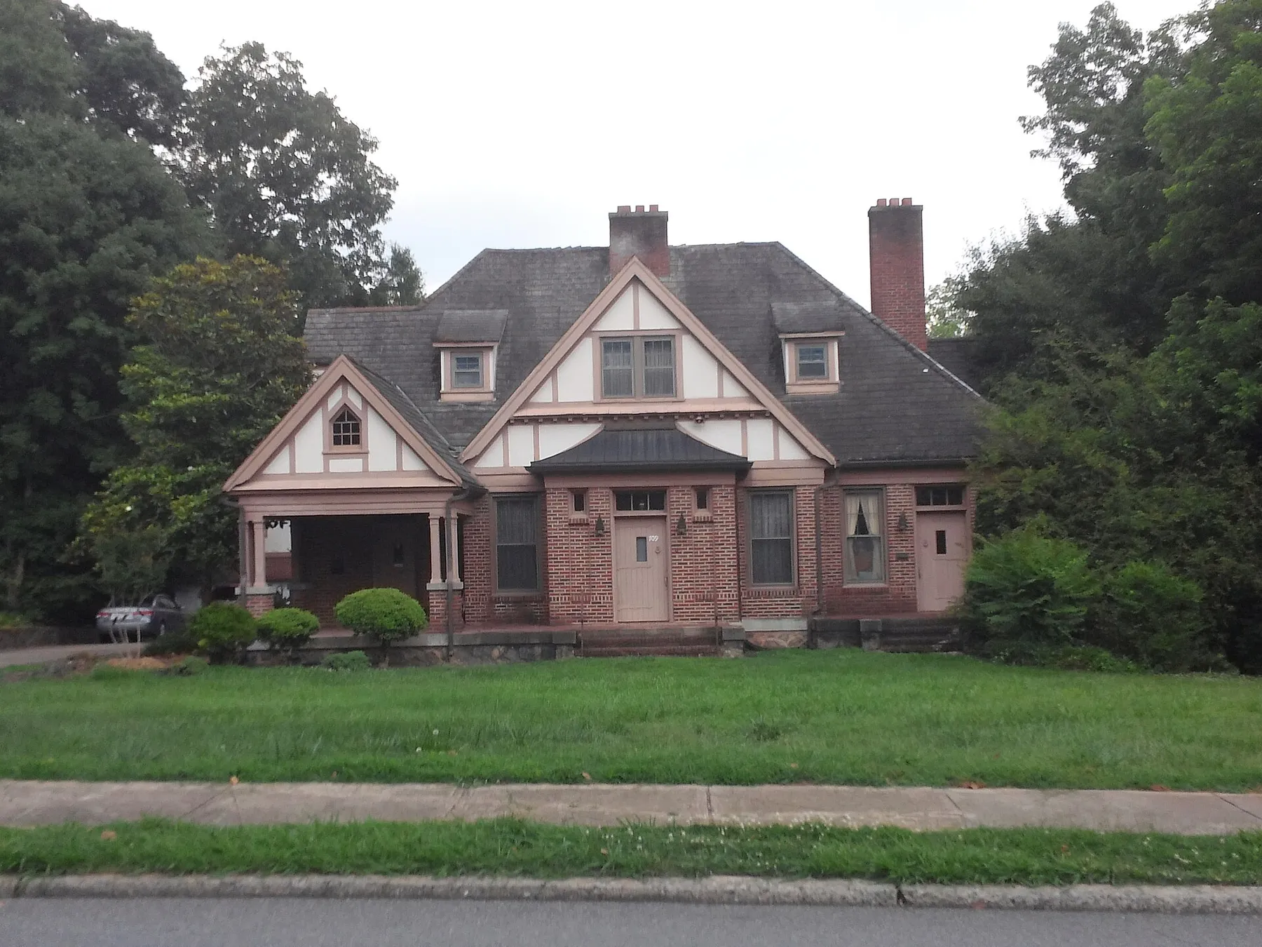 A historic brick home in the South Aspen Street Historic District, Lincolnton